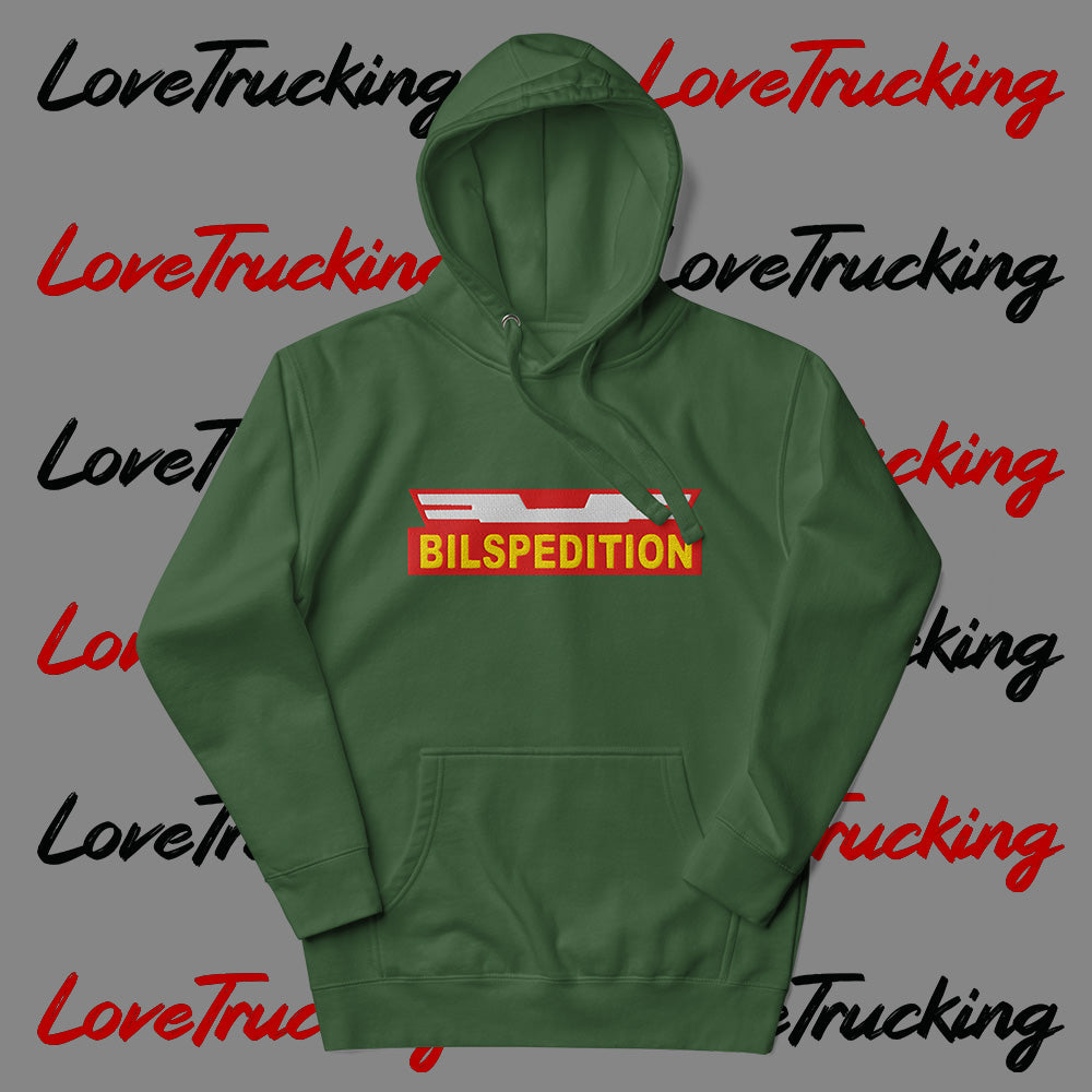 "Bilspedition" Embroidered Hoodie